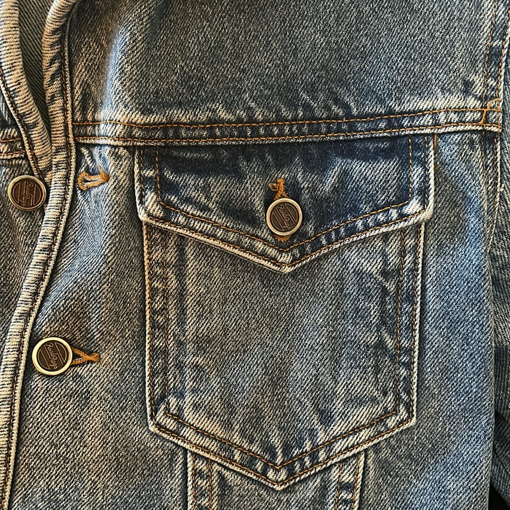 Vintage 80s Genuine Road Rags Jean Jacket - 100% Cotton - Sz L - Picture 4 of 8